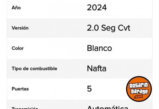 Autos - Toyota CorollaCross 2.0 Seg Cvt 2024 Nafta 29500Km - En Venta