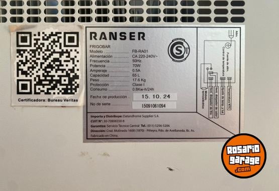 Hogar - heladera frigobar ranser - En Venta