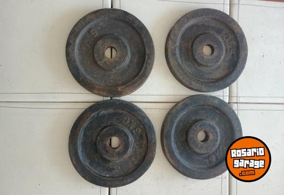 Deportes - Cuatro Discos de Fundici�n de 5 Kg. Precio por Kilo - En Venta