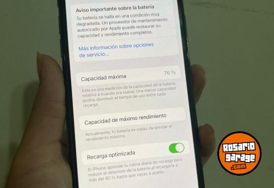 Telefon�a - IPHONE X NEGRO -  64gb -  76% BATERIA - En Venta