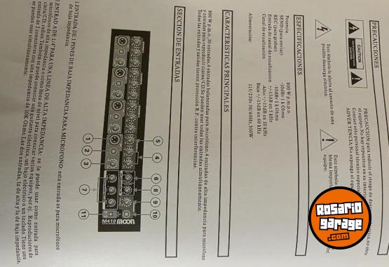 Electr�nica - Consola potenciada de 4 canales  + dos aplificadores - En Venta