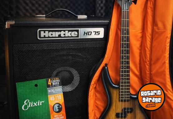 Instrumentos Musicales - Bajo Ibanez + Amplificador Hartke - En Venta
