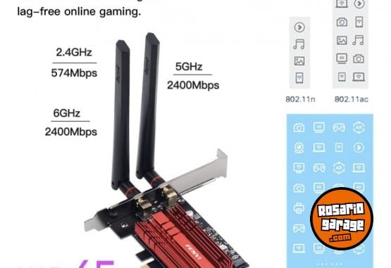 Inform�tica - Tarjeta Pci-e Wifi 6e 802.11ax/ac Tri-banda Con Bluetooth - En Venta