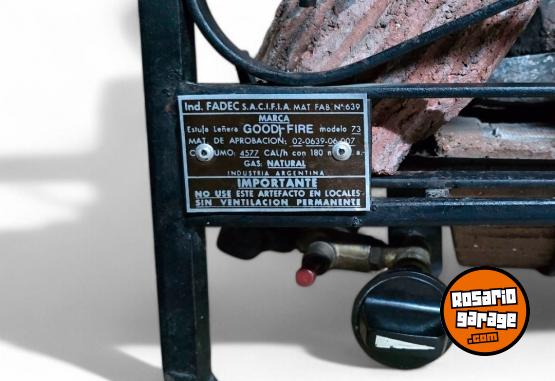 Hogar - Estufa de leña a gas 5000 calorias leñohogar - En Venta