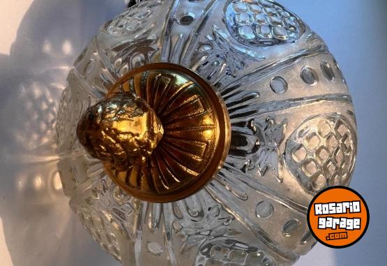Hogar - LAMPARA DE TECHO EN CRISTAL Y BRONCE - En Venta