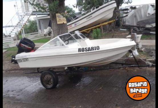 Embarcaciones - Casco Quicksilver 4.10 mts, motor mercury 40hp año 98 - En Venta