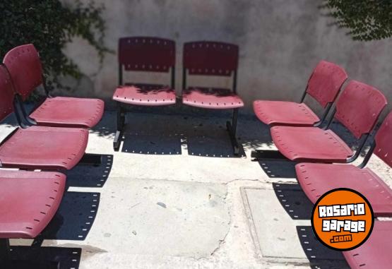 Otros - SILLAS EN TANDEN EXELENTE ESTADO 9 EN TOTAL - En Venta