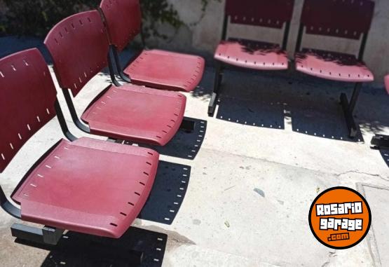 Otros - SILLAS EN TANDEN EXELENTE ESTADO 9 EN TOTAL - En Venta