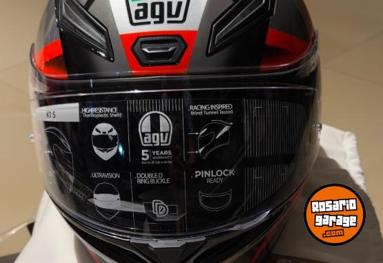 Accesorios para Motos - K1 S AGV E2206 FASTLAP BLACK/GREY/RED - En Venta
