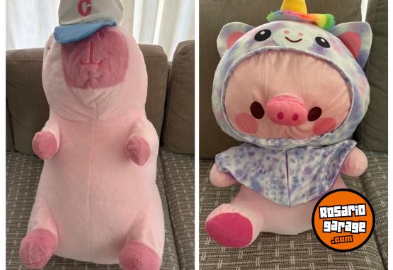 Art�culos para beb� - Peluches de capibara y chanchito - En Venta