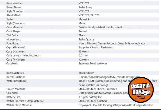 Indumentaria - RELOJ - En Venta