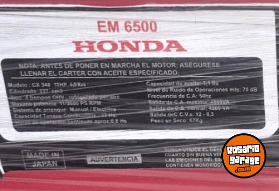 Herramientas - Grupo electr�geno honda EM 6500 - En Venta