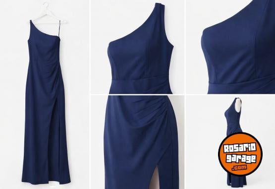 Indumentaria - Vestido largo de fiesta azul - En Venta