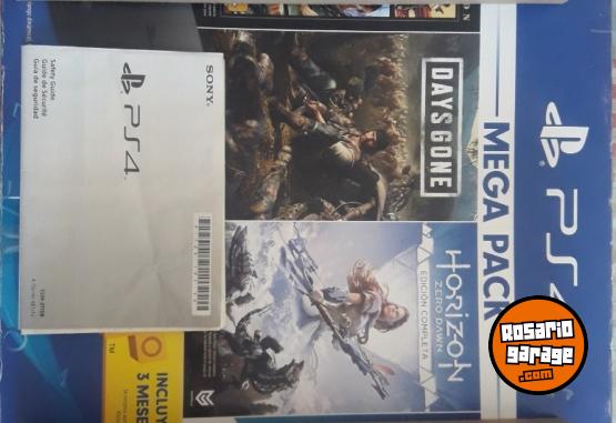 Electrónica - PlayStation 4 1Tera Súper Slim 2Juegos 1Joystick Sony con Cables cajas y manuales - En Venta