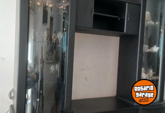 Hogar - Mueble modular para living con vitrina de vidrio - En Venta