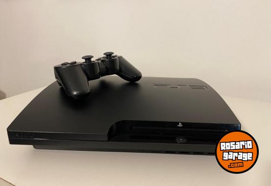 Electr�nica - Ps3 slim .  Con tienda de juegos *hen - En Venta