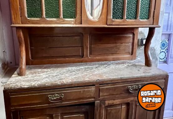 Hogar - Modular antiguo, madera y m�rmol. - En Venta