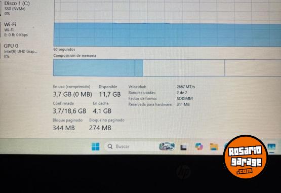 Informática - Notebook HP I3 - En Venta