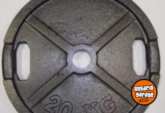 Deportes - discos olimpicos con agarre de 20kg - En Venta
