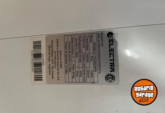 Hogar - aire port�til frio calor Marca Electra - En Venta