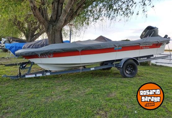 Embarcaciones - Lancha Islero 490 + Suzuki 40 2 T + motor el�ctrico + trailer - En Venta