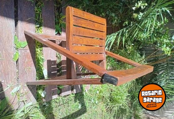 Hogar - 4 sillas de algarrobo  casi sin uso plegables - En Venta