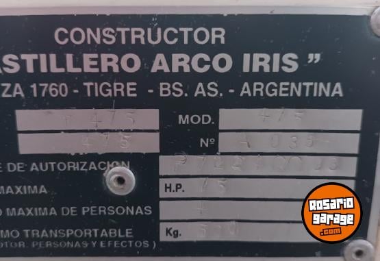 Embarcaciones - arco iris fishing 475 - En Venta