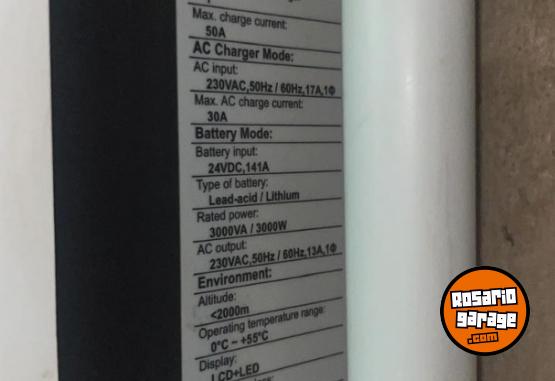 Hogar - Inversor Cargador Growatt� Spf3000tl Hvm-24 - En Venta