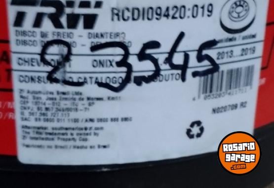 Accesorios para Autos - Discos de freno onix prisma - En Venta