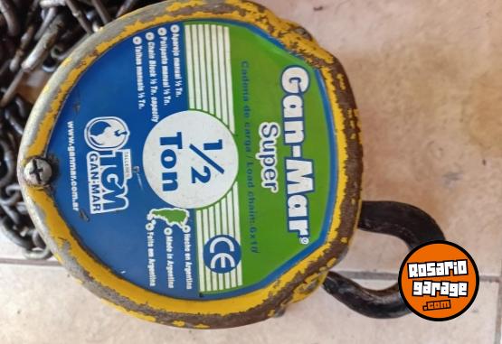 Herramientas - Aparejo manual de 1/2 TOM  con cadena - En Venta