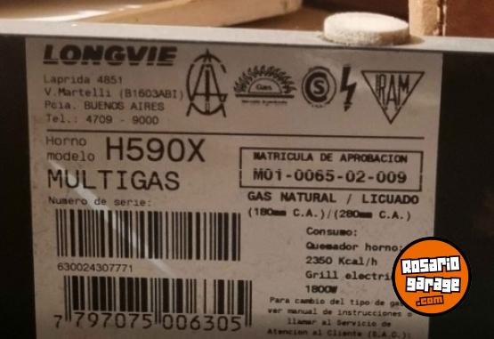 Hogar - Combo Horno + Anafe Longvie usado - En Venta