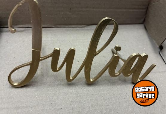 Hogar - Topper con tu nombre - En Venta