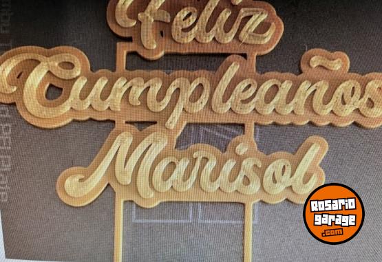 Hogar - Topper con tu nombre - En Venta