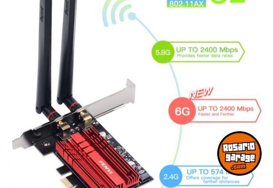 Inform�tica - Tarjeta Pci-e Wifi 6e 802.11ax/ac Tri-banda Con Bluetooth - En Venta