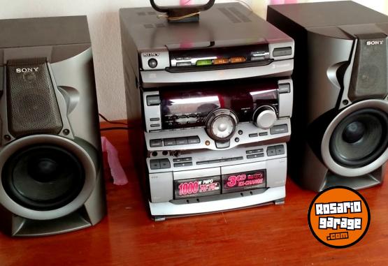 Hogar - Sony y biblioteca madera pura cedro oscuro - En Venta