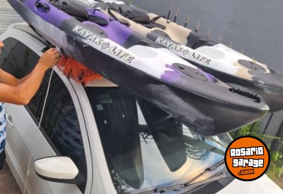 Deportes Náuticos - Kayak impecable con remo + chaleco - En Venta