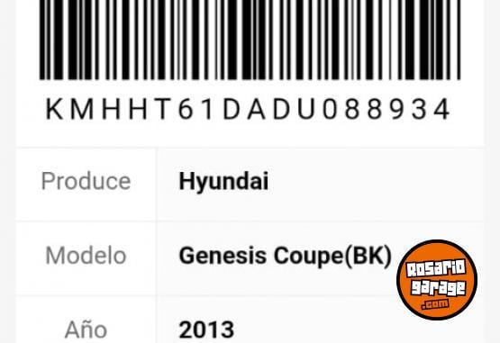 Autos - Hyundai G�nesis 2013 Nafta 22000Km - En Venta