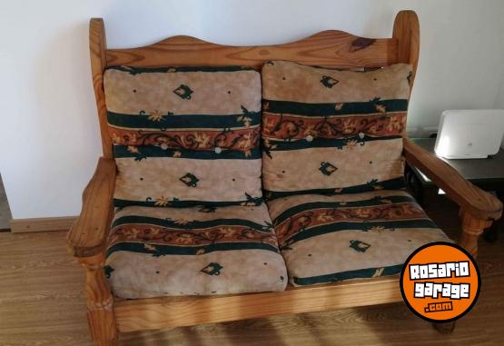Hogar - Sillón de madera 2 cuerpos con almohadones.....SI ESTA PUBLICADO ,ESTA DISPONIBLE!!! - En Venta