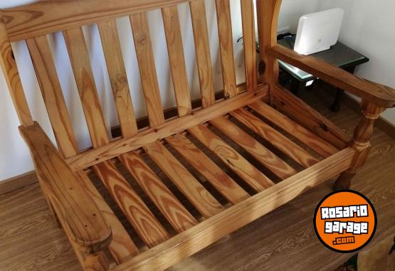 Hogar - Sillón de madera 2 cuerpos con almohadones.....SI ESTA PUBLICADO ,ESTA DISPONIBLE!!! - En Venta