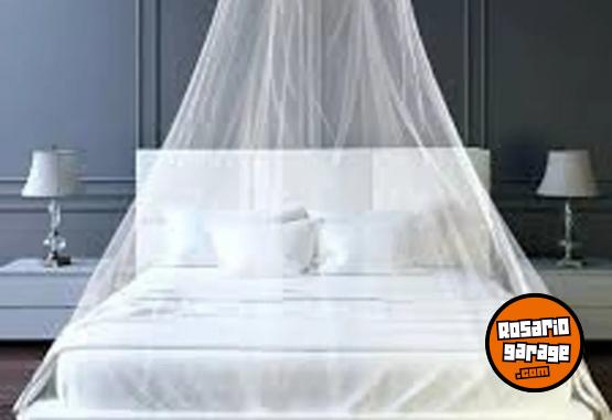 Hogar - Mosquitero Tul 4 Esquinas Cuadrado Camas Hasta 2 1/2 Plazas - En Venta