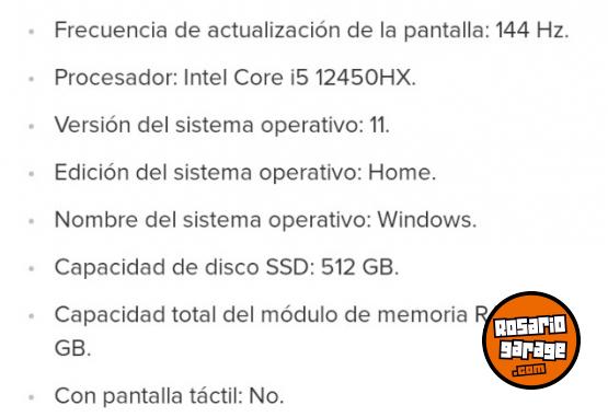 Inform�tica - VENDO O PERMUTO NOTEBOOK LENOVO LOQ GAMER. M�S INFO EN LA DESCRIPCI�N Y EN LA �LTIMA FOTO. - En Venta
