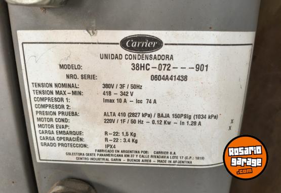 Hogar - VENDO AIRE CENTRAL CARRIER 18MIL FRIG R22 FRIO SOLO 380V (TRIF�SICO) COMPLETO CON DUCTOS - En Venta