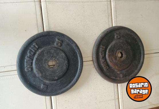 Deportes - Dos Discos de Fundición de 10 Kg. Precio por Kilo - En Venta