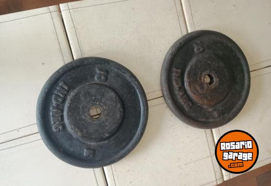 Deportes - Dos Discos de Fundición de 10 Kg. Precio por Kilo - En Venta