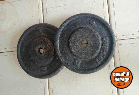 Deportes - Dos Discos de Fundición de 10 Kg. Precio por Kilo - En Venta