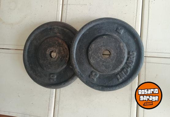 Deportes - Dos Discos de Fundición de 10 Kg. Precio por Kilo - En Venta