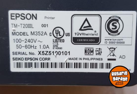 Inform�tica - IMPRESORA TICKETERA EPSON TERMICA MODELO M352A - En Venta