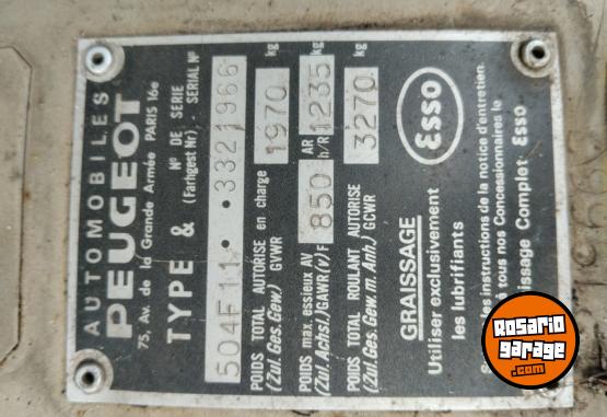 Autos - Peugeot 504 familiar 1983 GNC 250Km - En Venta