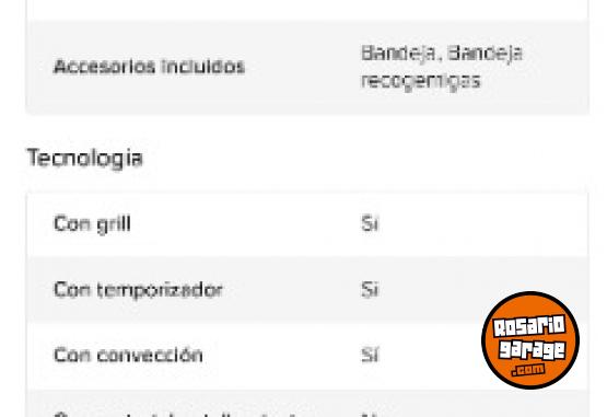 Hogar - Hornito electrico 60 litros - En Venta