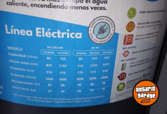 Hogar - Termotanque Rheem 125 litros - En Venta